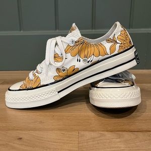 Women’s Converse Chuck Taylor 70 Vintage Floral Ox Shoe Size 5.5